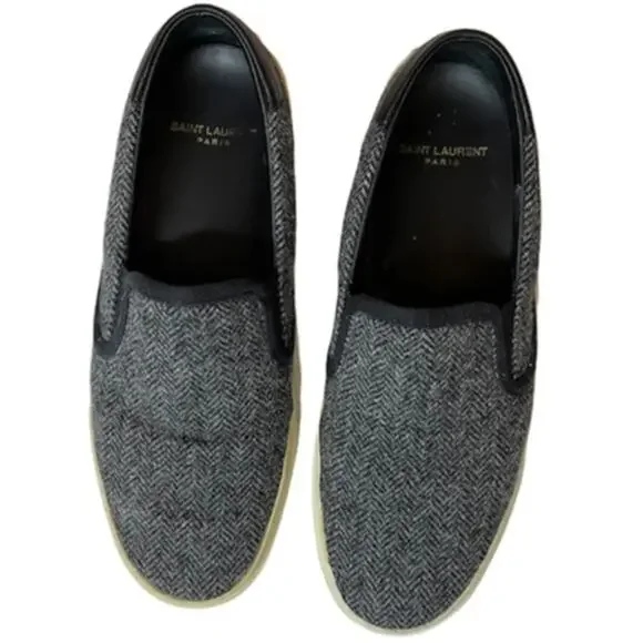 Yves Saint Laurent Black and Cream Sneakers - Picture 11 of 11